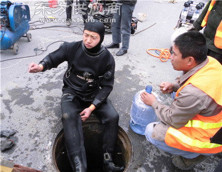 杭州管道 管道水下清理 海能水下图片